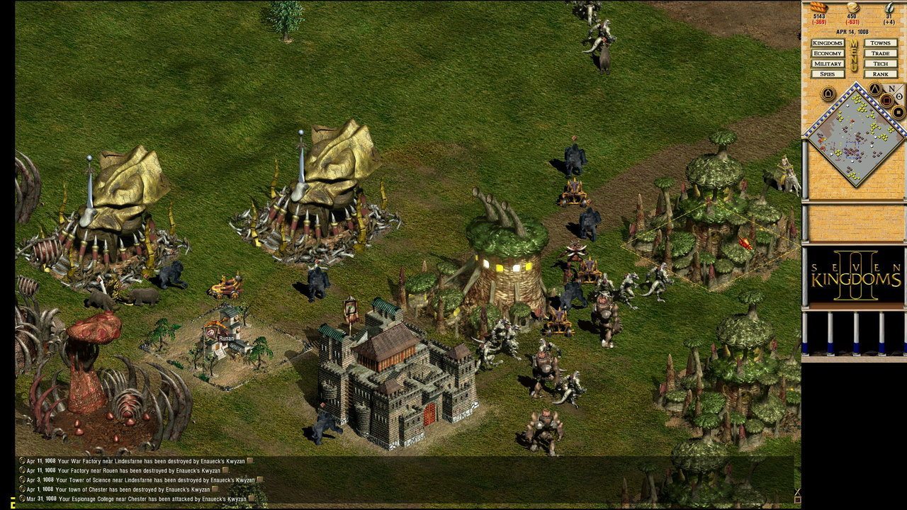 Jeu PC Seven Kingdoms - Version Big Box (grosse Boîte) - Bon état - Pour Collectionneurs