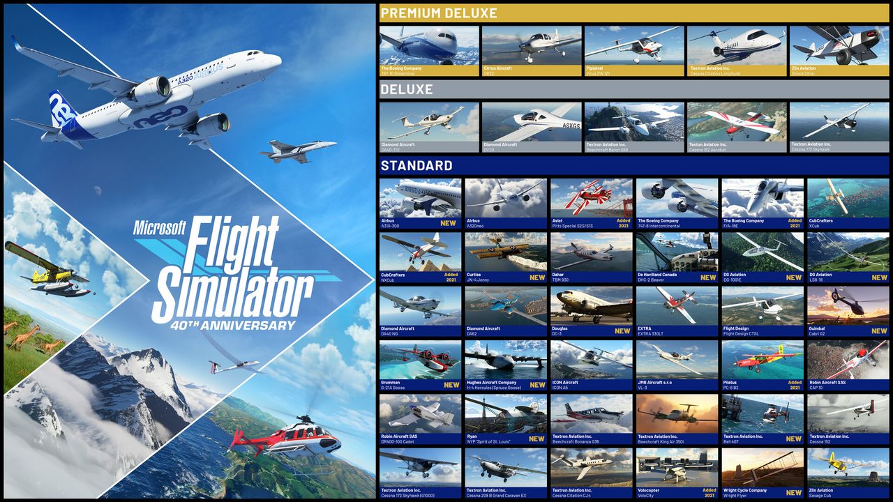 Microsoft Flight Simulator Premium Deluxe 40th Anniversary Edition