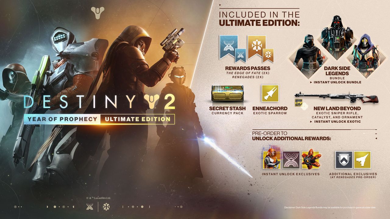 Destiny 2: Year of Prophecy Ultimate Edition | PC Steam